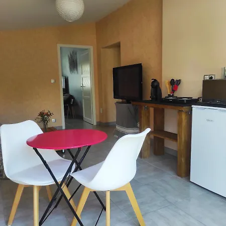 F2 Privatif Avec Et Salle De Bain Privées Et Séparées Chez L Habitant Nous Aimons L Appeler Le Studio, Mais Il S Agit D' Un Petit F2 Avec Séparée Ainsi Que La Salle De Bain Et Les Toilettes, Il Y A Une Petite Terrasse Privée Maison d'hôtes *